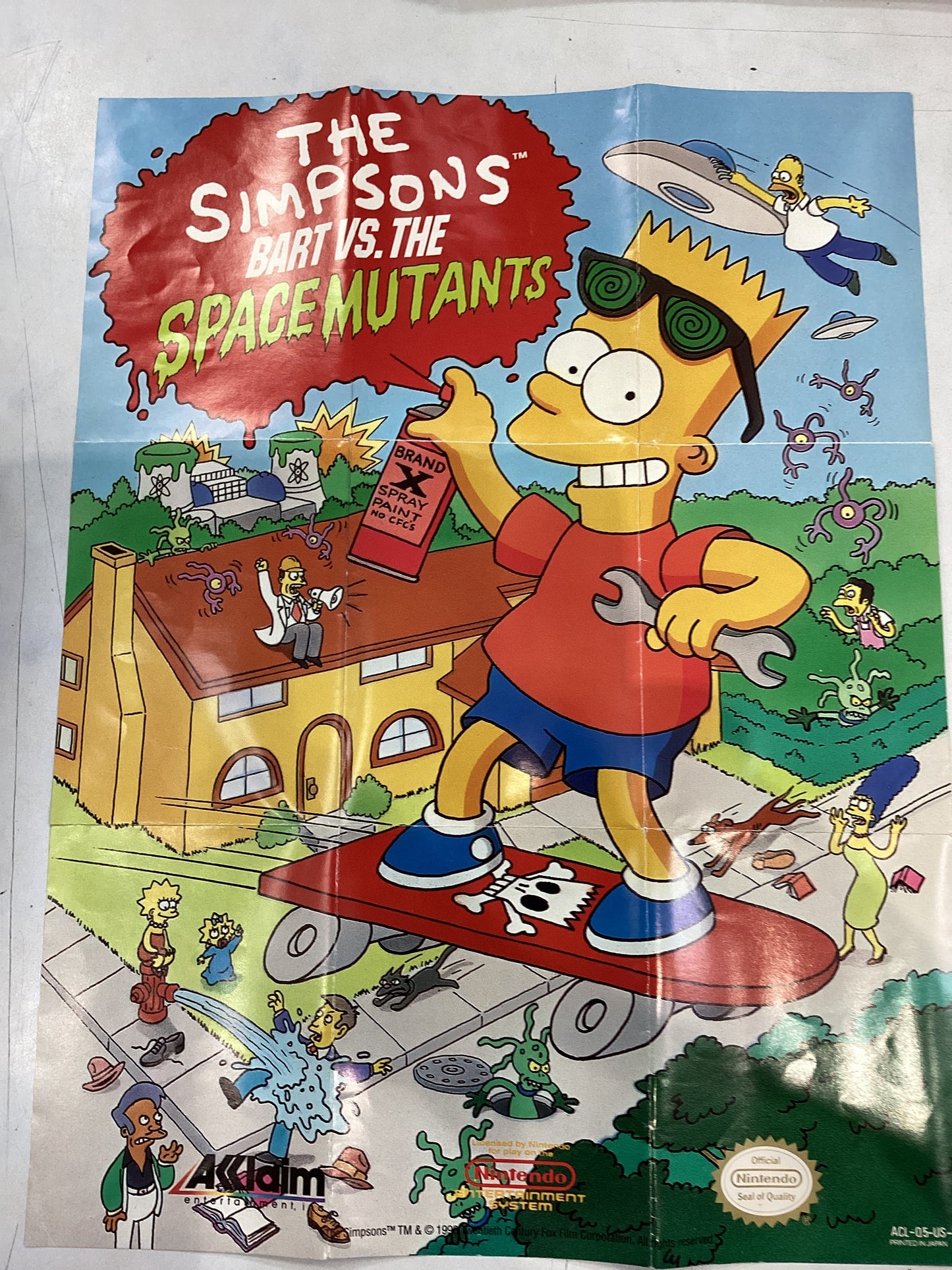 The Simpsons; Bart vs. The Super Mutants -NES- Used