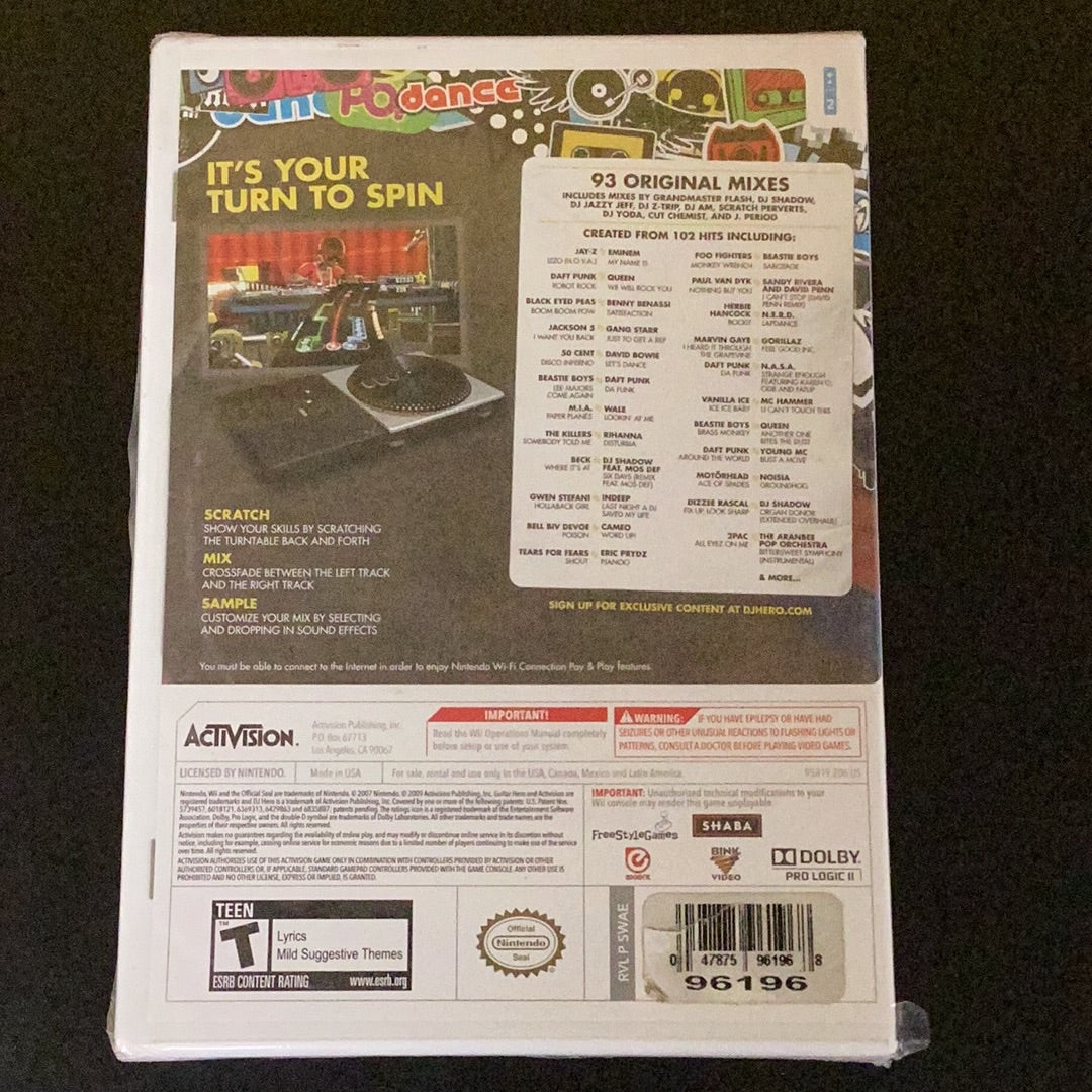Dj Hero - Wii - Sealed
