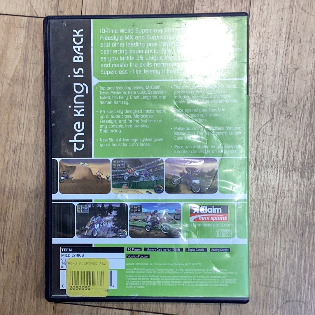 Jeremy McGrath Supercross -PS2- Used