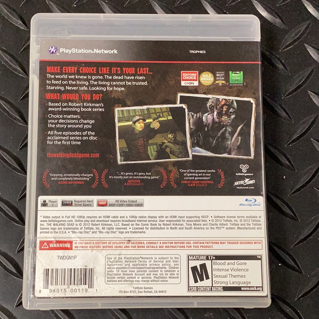 The Walking Dead: A Telltale Game Series - PS3 - Used