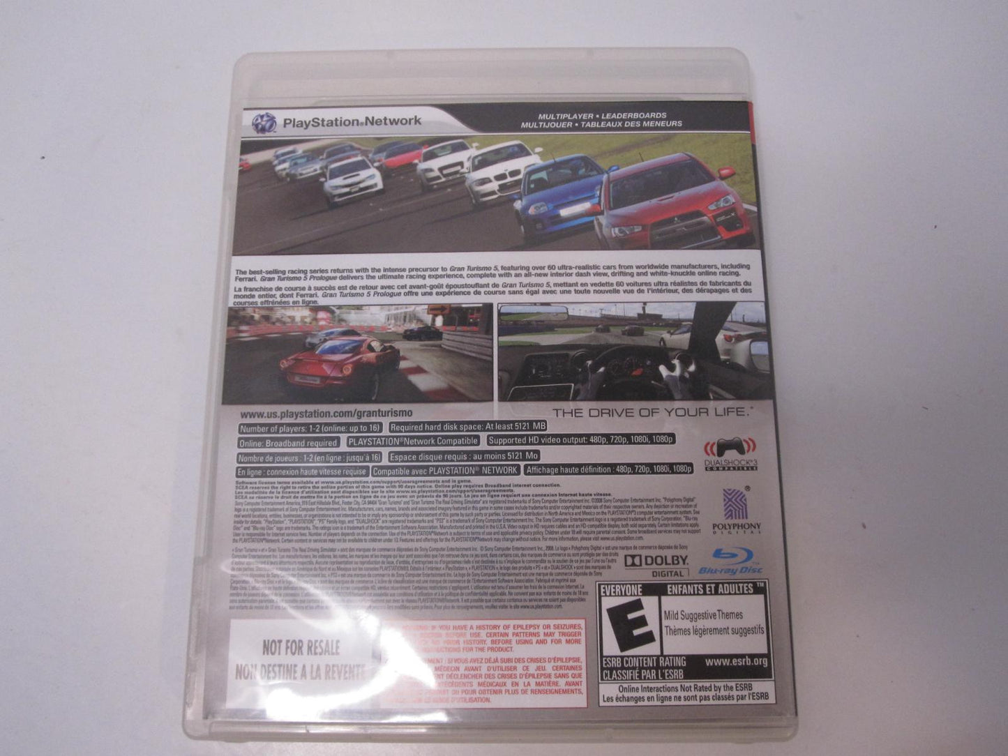 Gran Turismo 5 Prologue - PS3 Game - Used