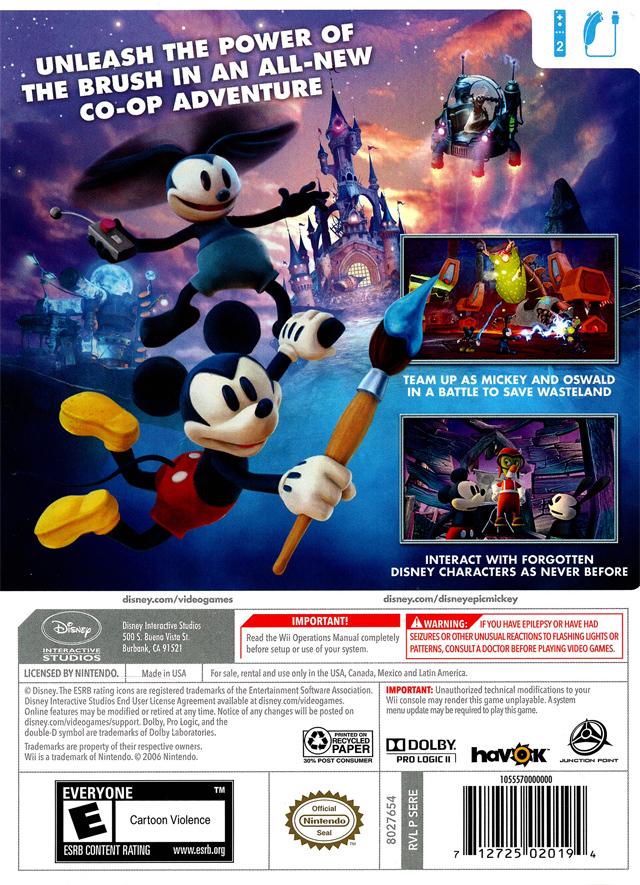 Epic Mickey 2: The Power of Two - Wii - Used