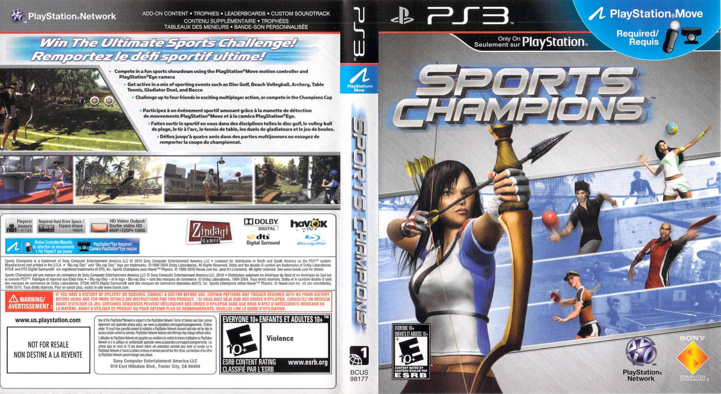 Sports Champions - PS3 Game - Used