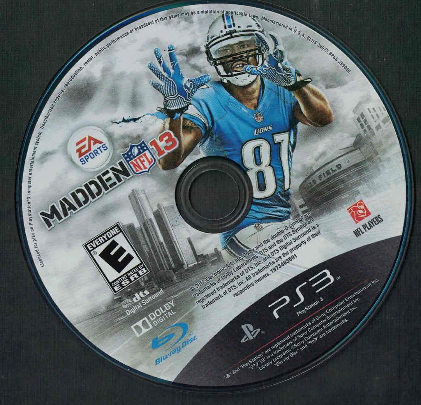 Madden NFL 13 - PS3 Game - Used