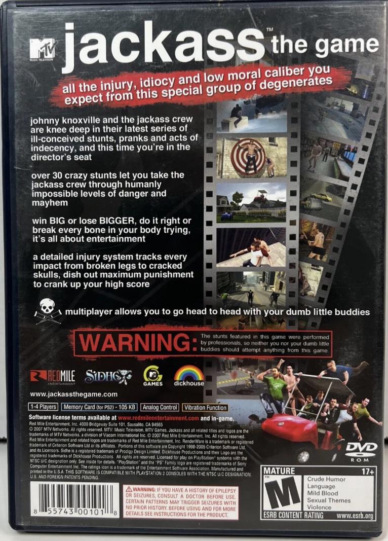 Jackass The Game - PS2 Game - Used