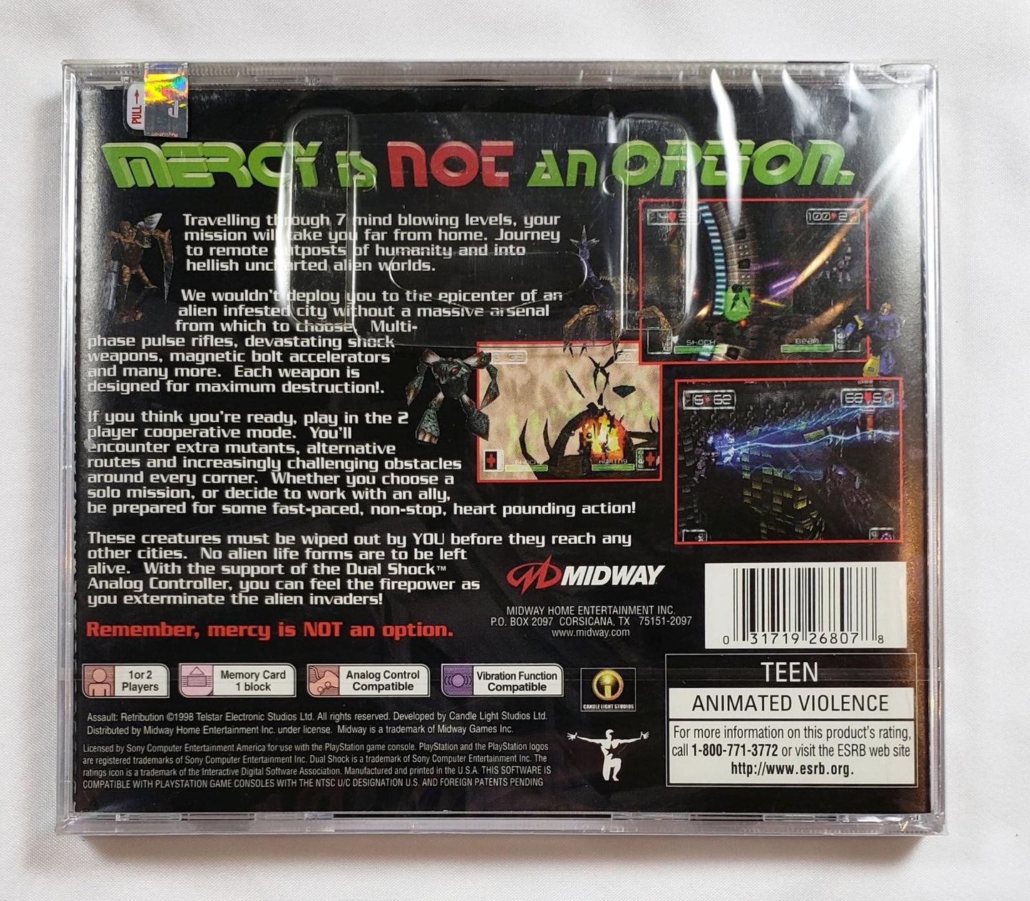 Assault Retribution - PS1 Game - Used