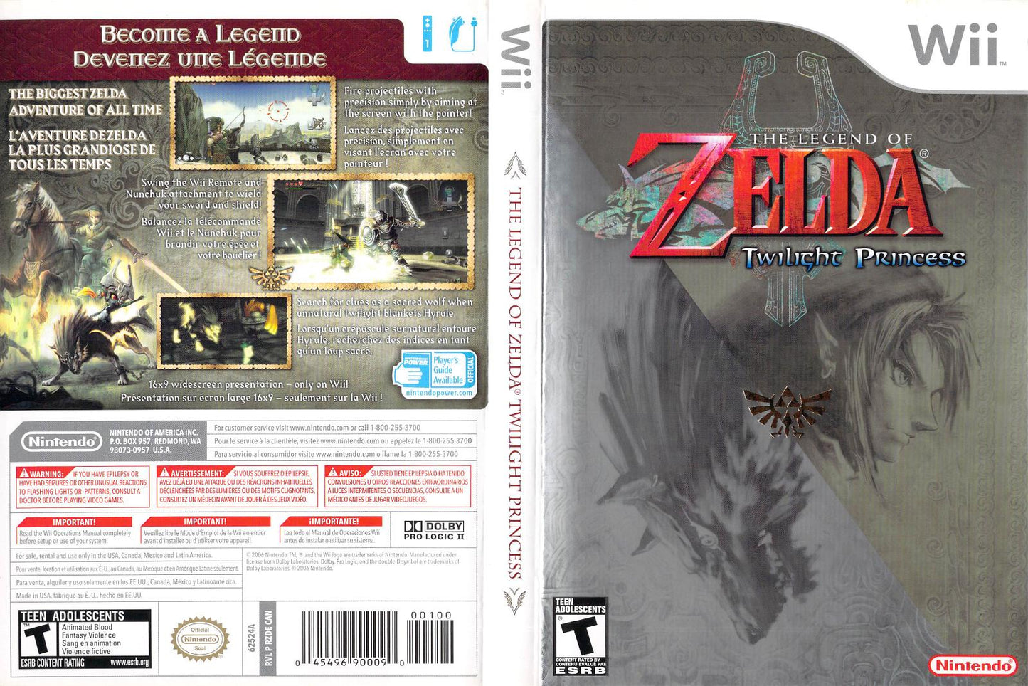 Zelda Twilight Princess - Wii - Used