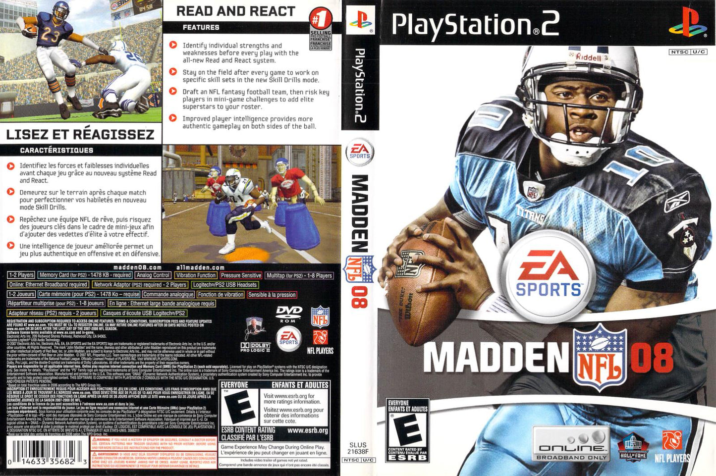 Madden 2008 - PS2 Game - Used