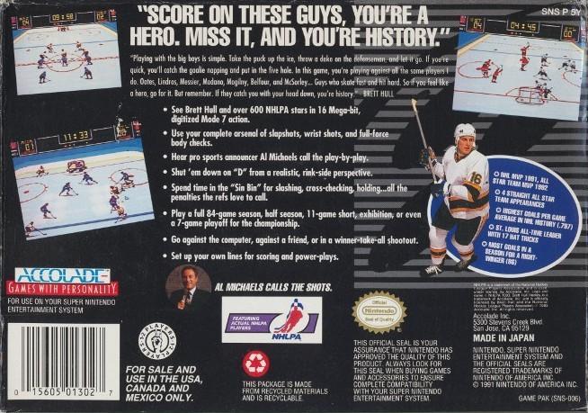 Brett Hull Hockey - SNES - Used