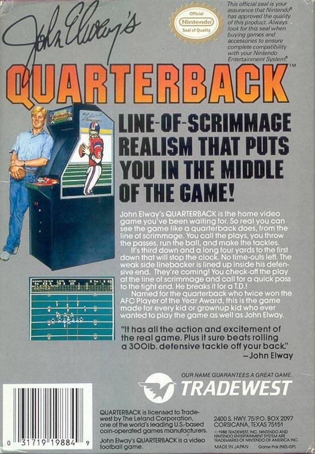 John Elway's Quarterback - NES - Used