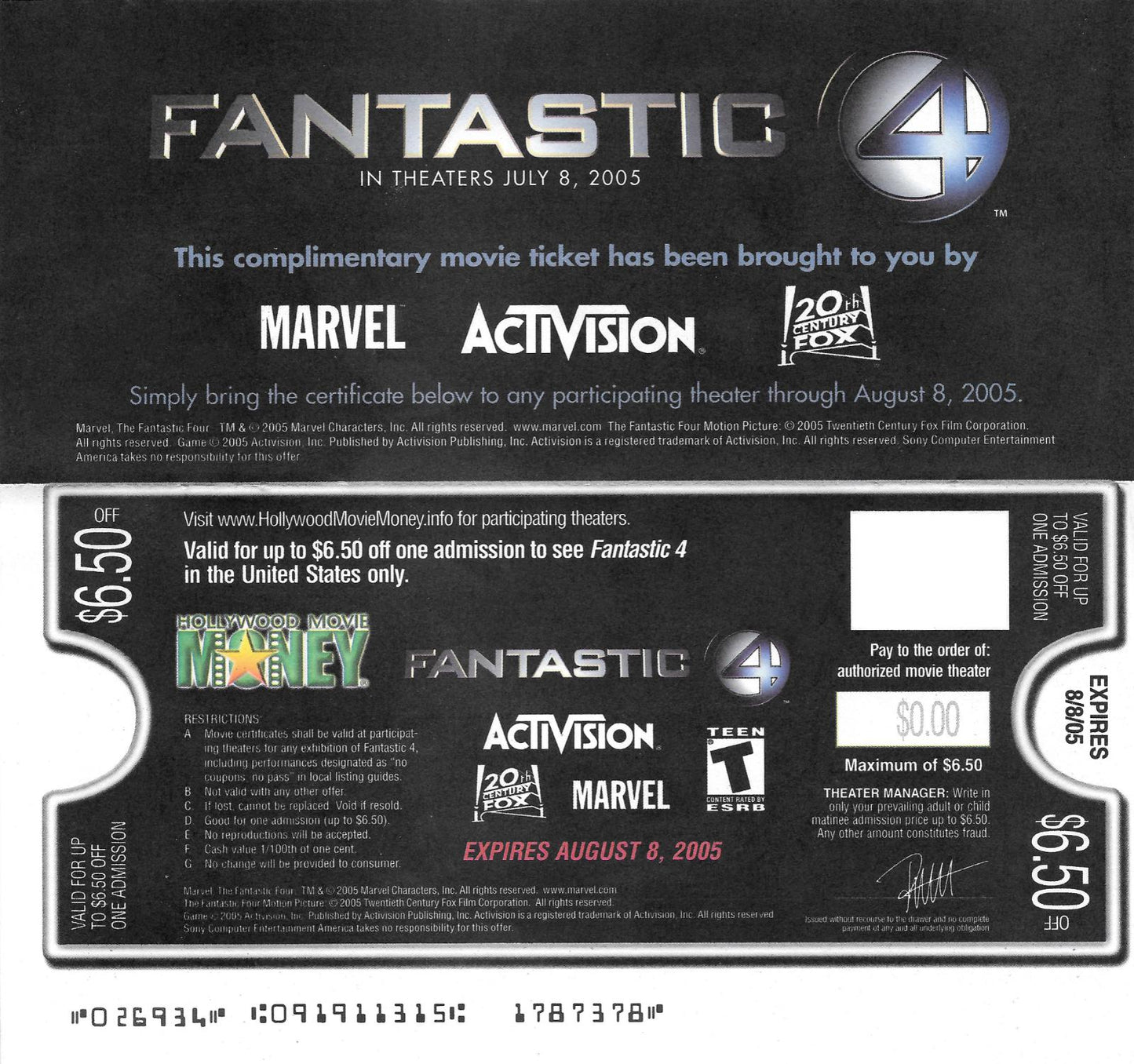 Fantastic 4 - PS2 Game - Used