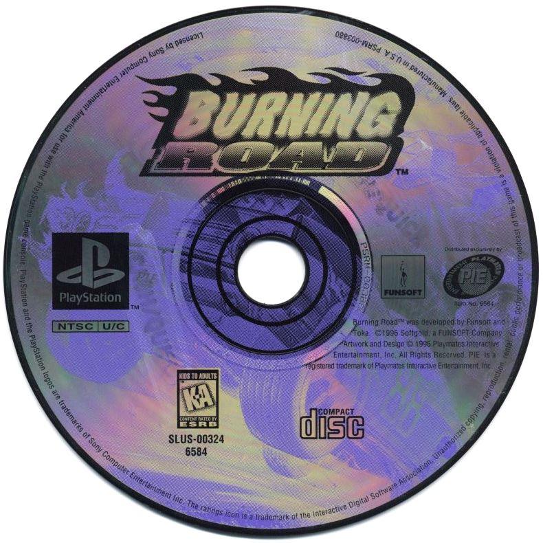 Burning Road - PS1 Game - Used