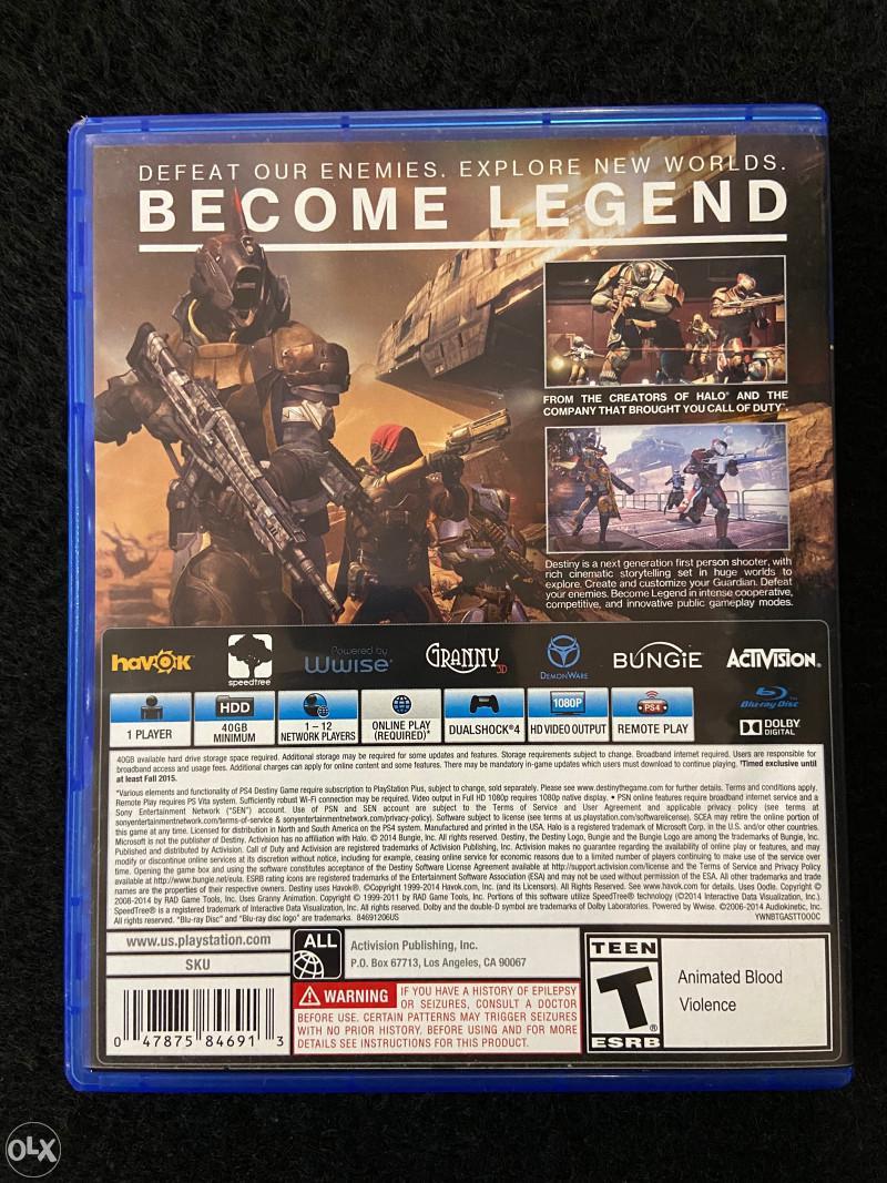 Destiny - PS4 Game - Used