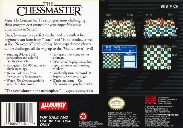 Chessmaster - SNES - Used