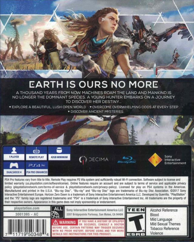 Horizon Zero Dawn - PS4 Game - Used