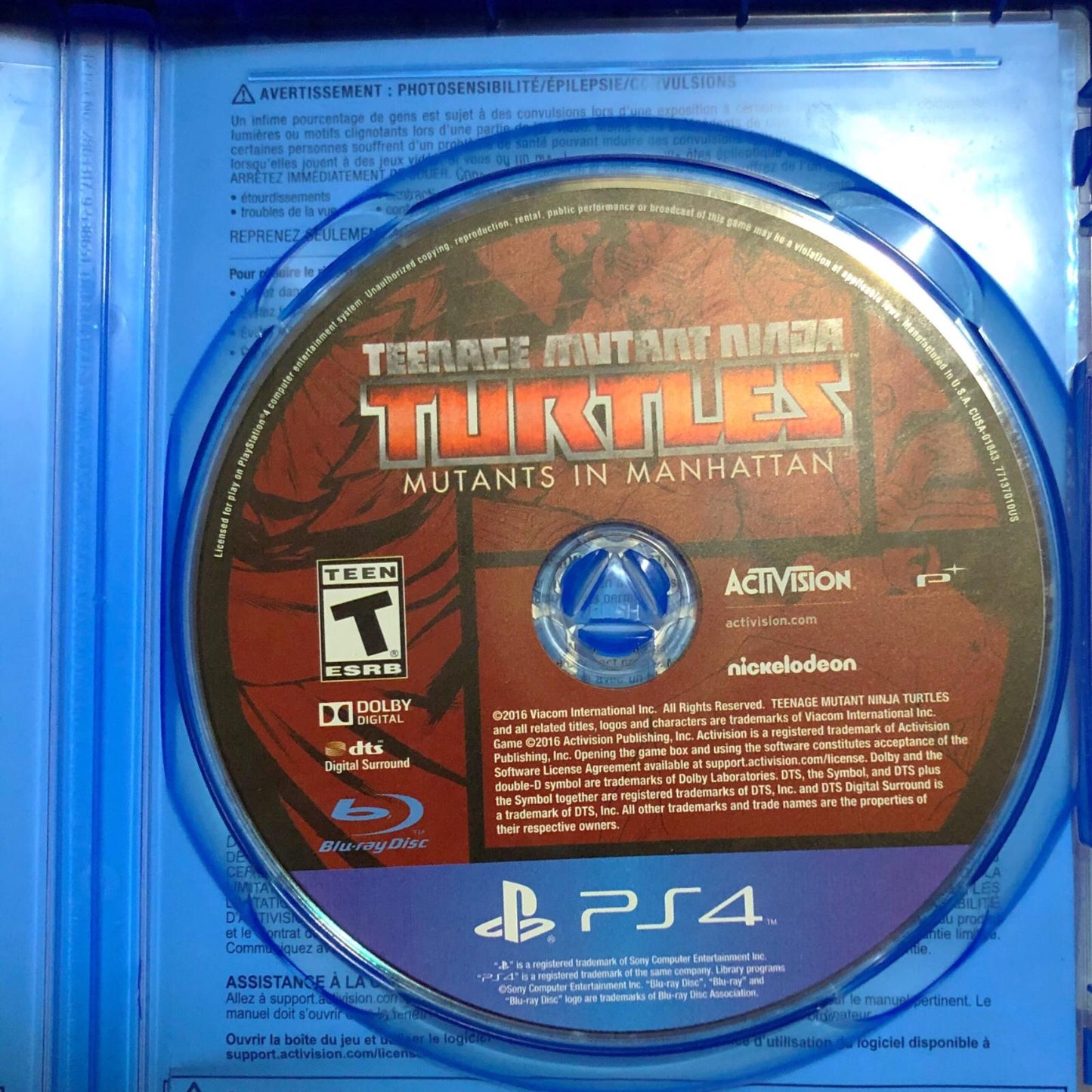 Teenage Mutant Ninja Turtles Mutants in Manhattan - PS4 Game - Used