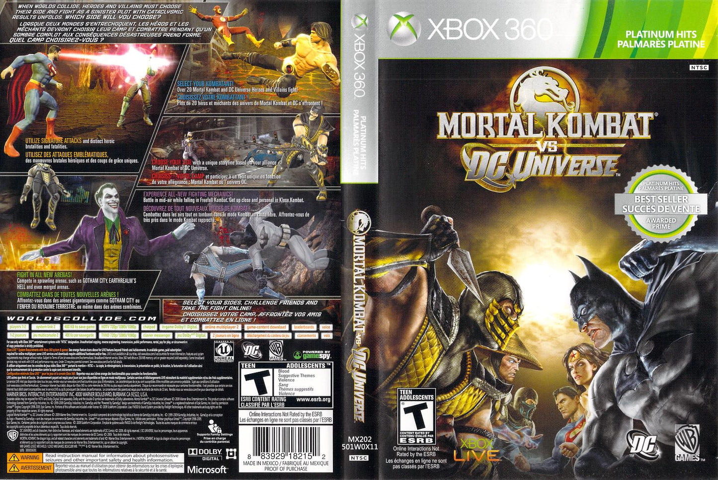 Mortal Kombat vs. DC Universe - Xb360 - Used