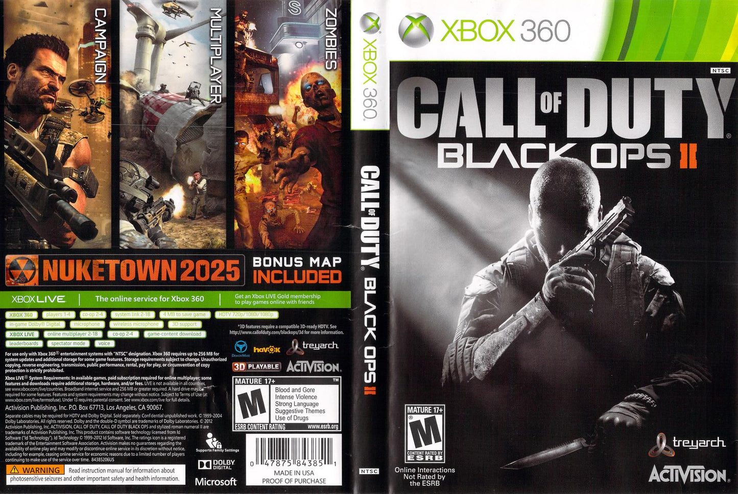 Call of Duty Black Ops II - Xb360 - Used
