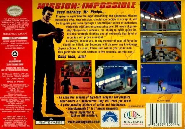 Mission Impossible - N64 - Used