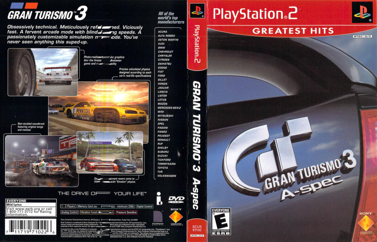 Gran Turismo 3 - PS2 Game - Used