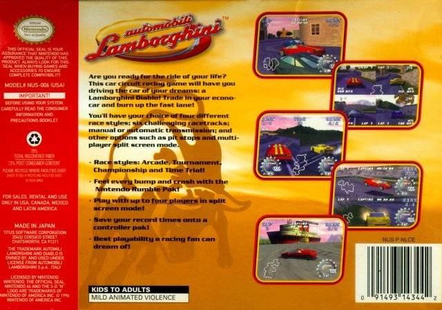Automobili Lamborghini - N64 - Used