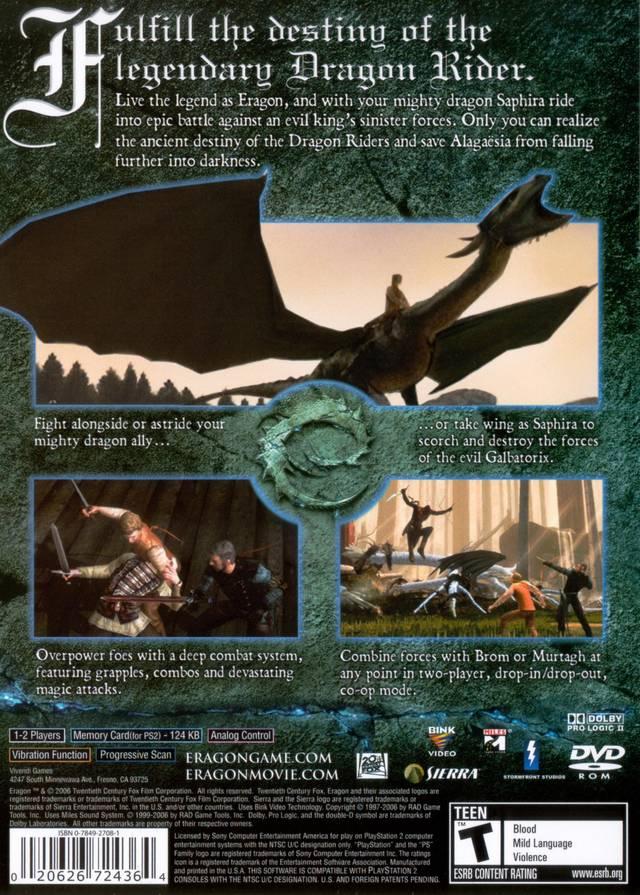 Eragon - PS2 Game - Used
