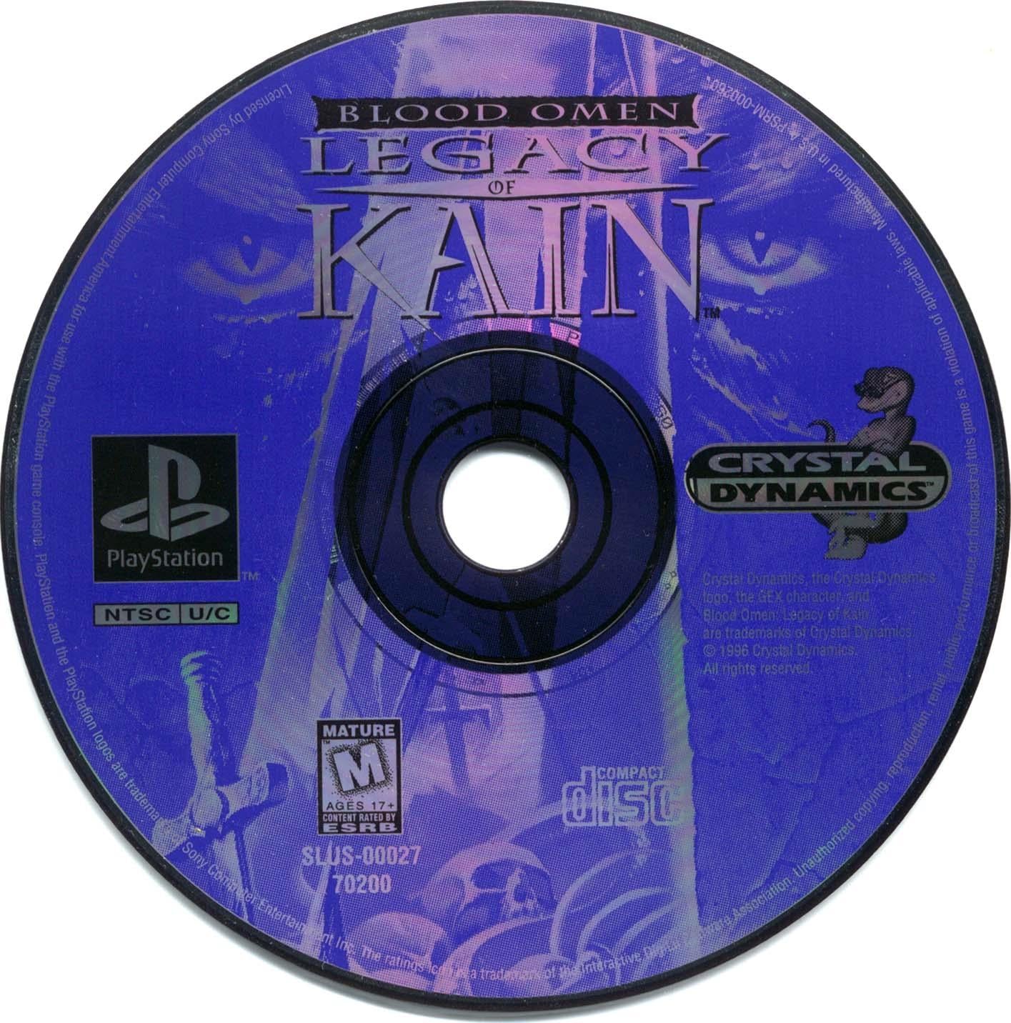 Blood Omen: Legacy of Kain - PS1 Game - Used