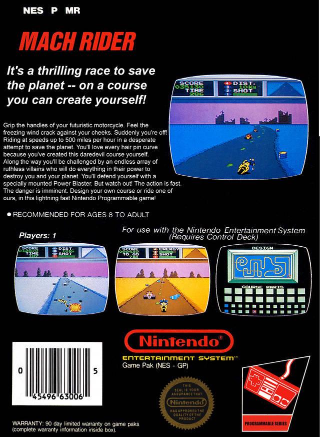 Mach Rider - NES - Used