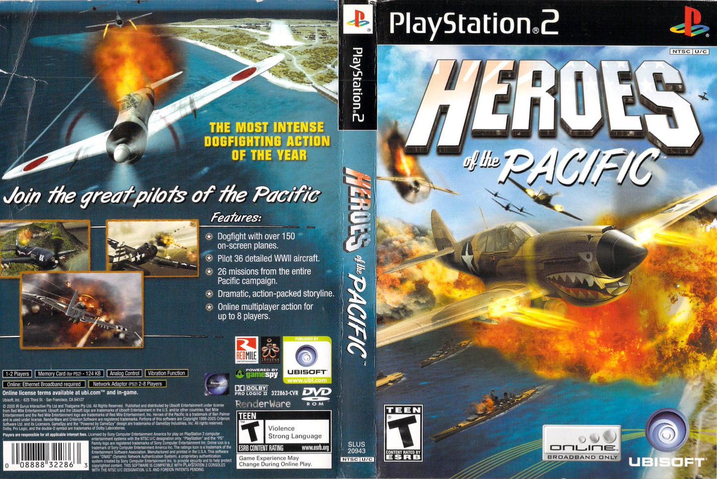 Heroes of the Pacific - PS2 Game - Used