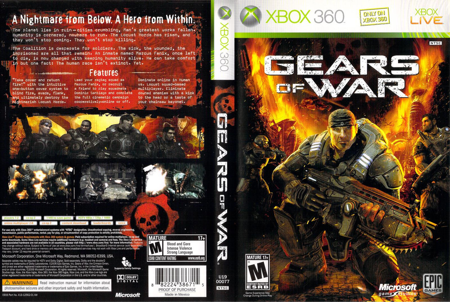 Gears of War - Xb360 - Used