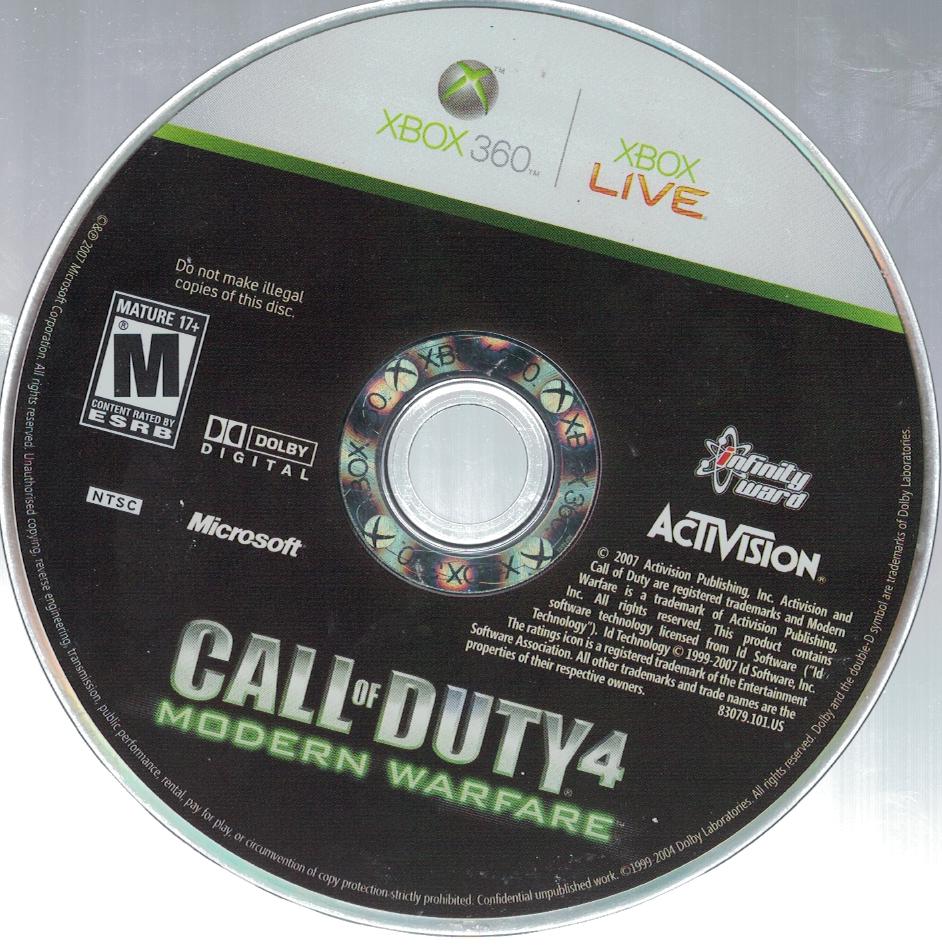 Call of Duty 4 Modern Warfare - Xb360 - Used