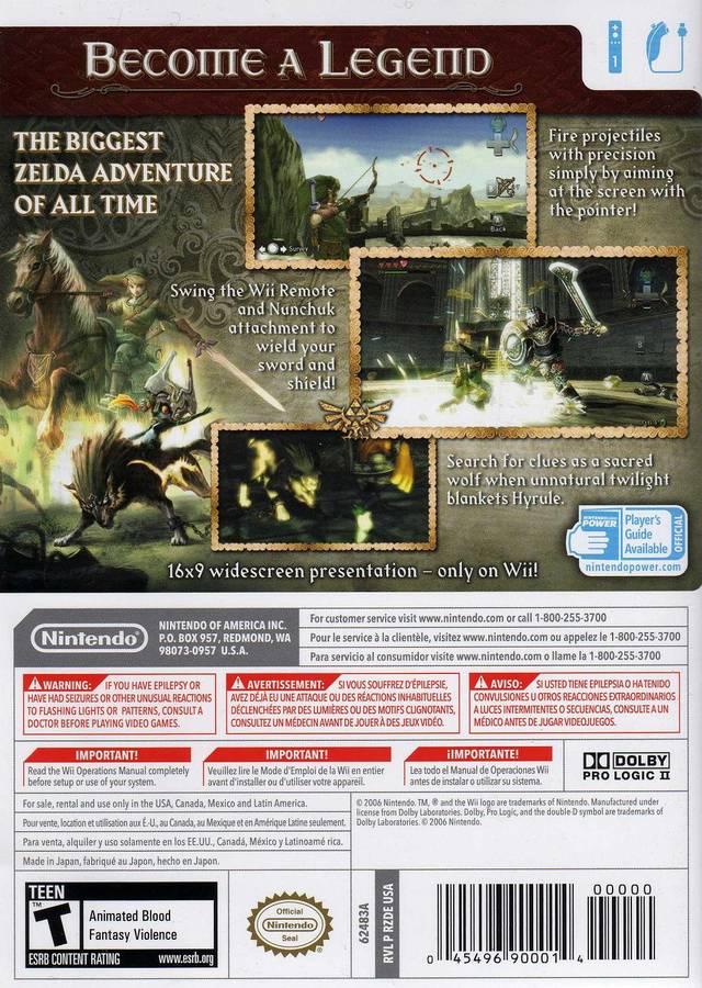 Zelda Twilight Princess - Wii - Used