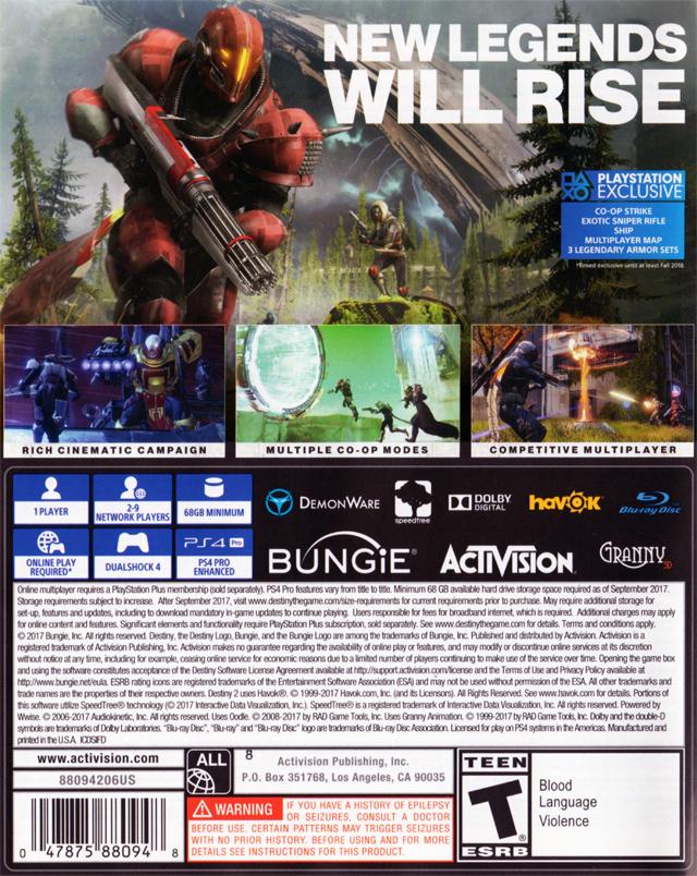 Destiny 2 - PS4 Game - Used