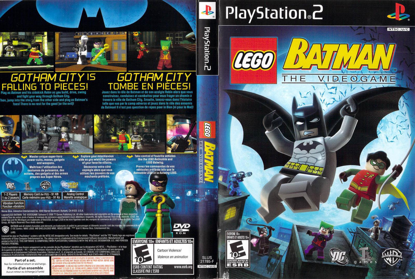 LEGO Batman The Videogame - PS2 Game - Used