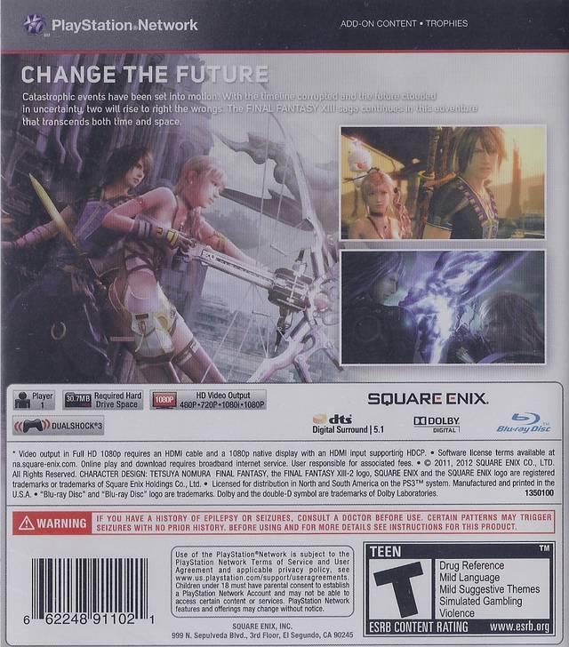 Final Fantasy XIII-2 - PS3 Game - Used