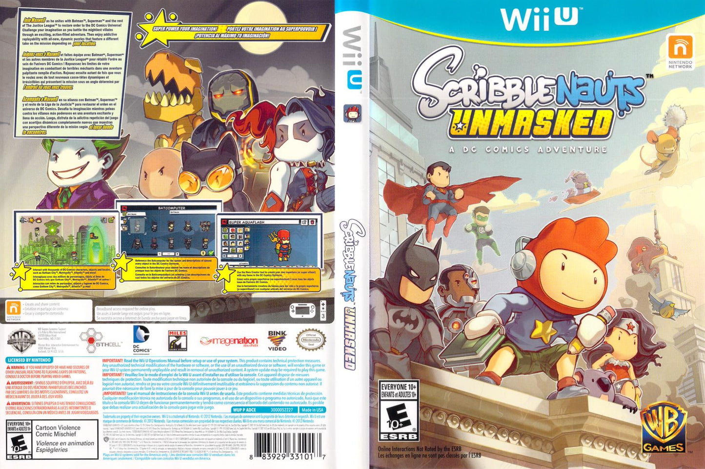 Scribblenauts Unmasked: A DC Comics Adventure - Wii U - Used