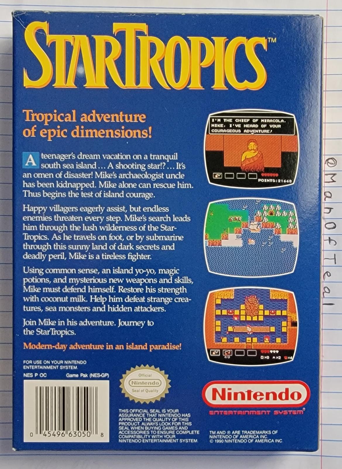 Star Tropics - NES - Used