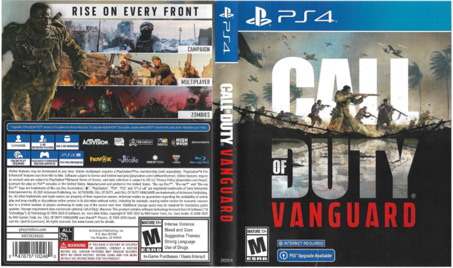 Call of Duty: Vanguard - PS4 Game - Used