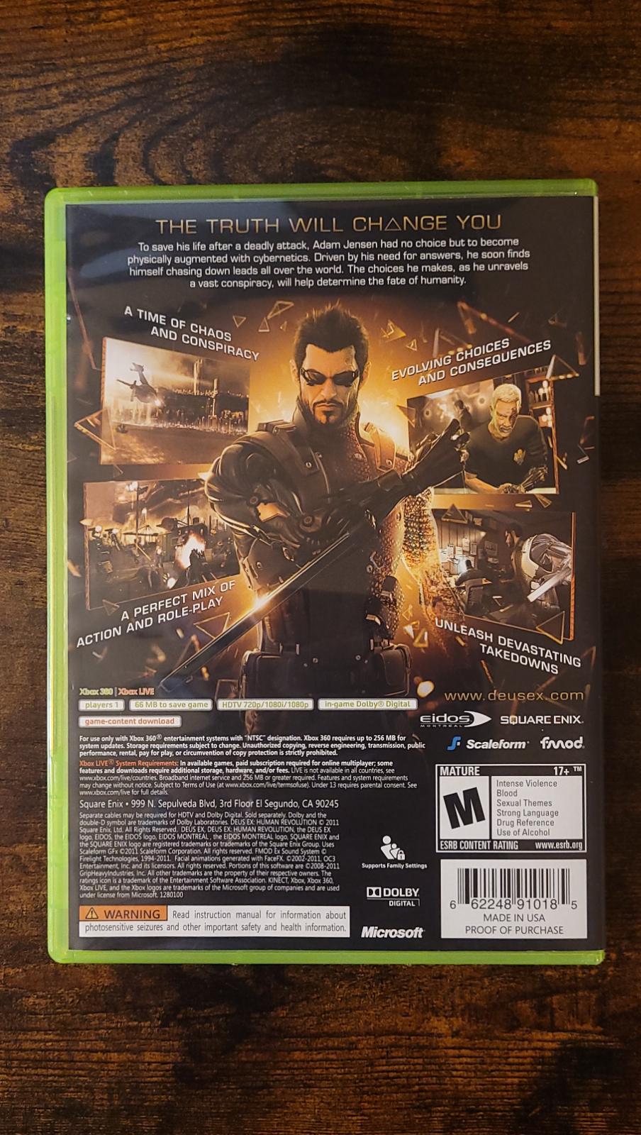 Deus Ex: Human Revolution - Xb360 - Used