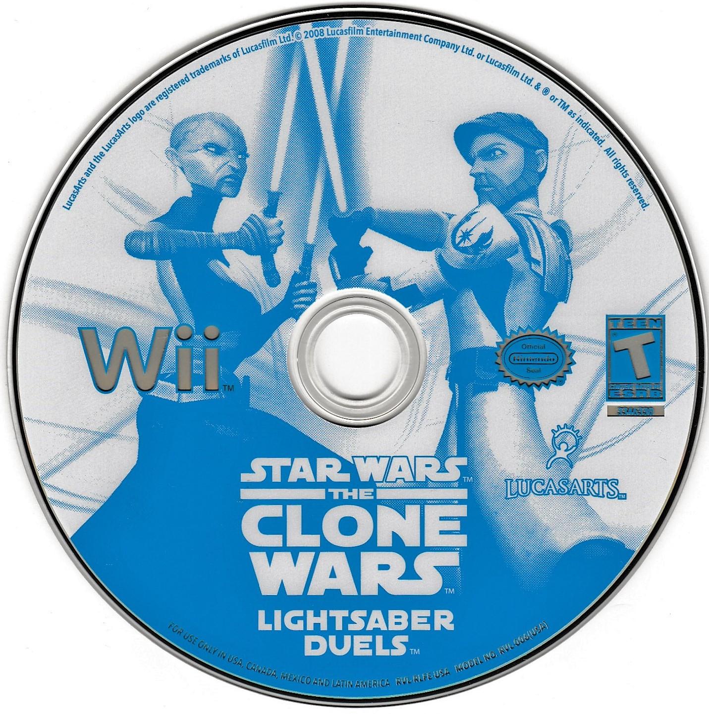 Star Wars Clone Wars Lightsaber Duels - Wii - Used