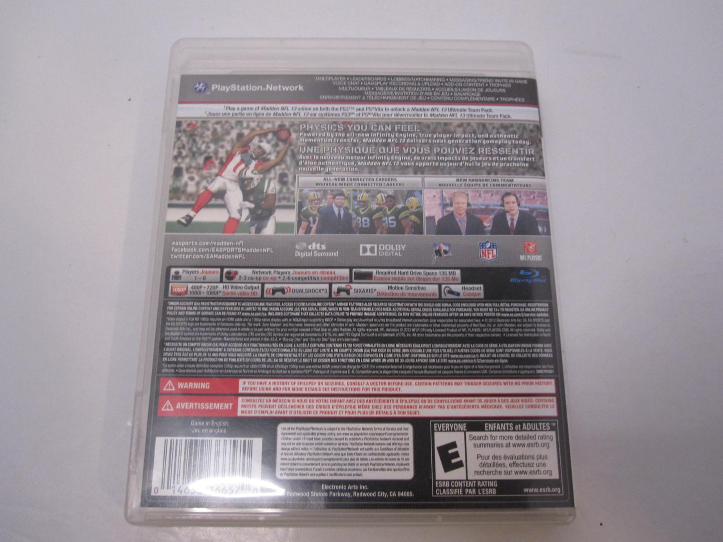 Madden NFL 13 - PS3 Game - Used
