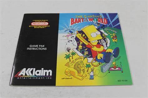 The Simpsons Bart vs the World - NES - Used