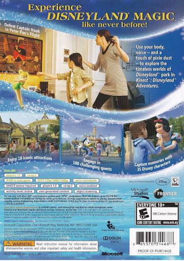 Kinect Disneyland Adventures - Xb360 - Used