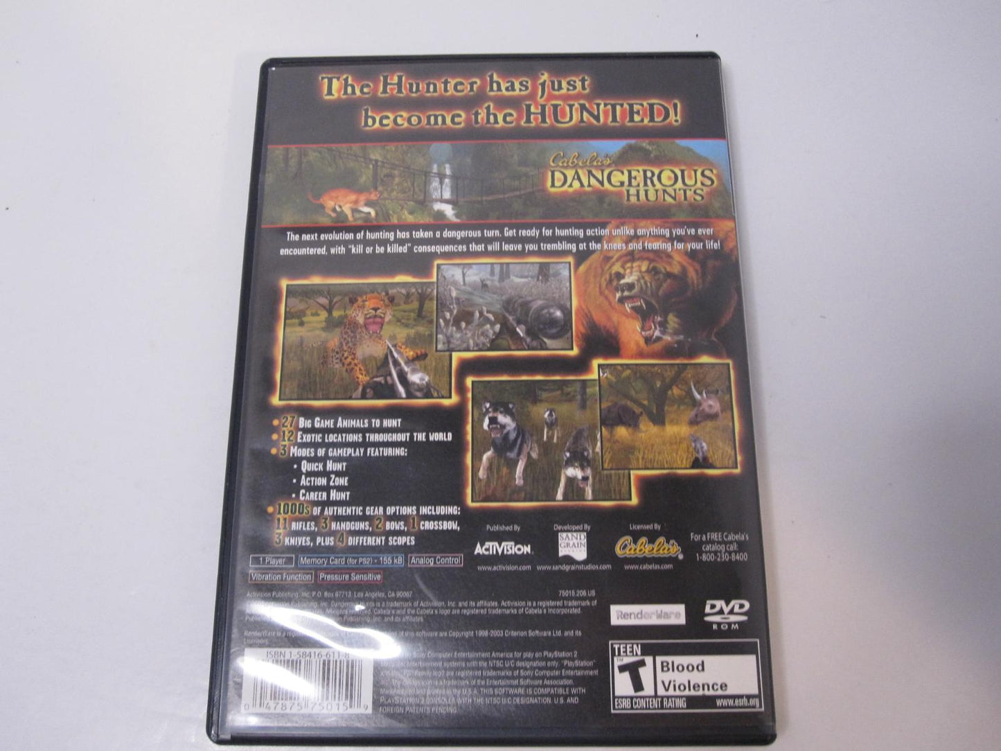 Cabela's Dangerous Hunts - PS2 Game - Used