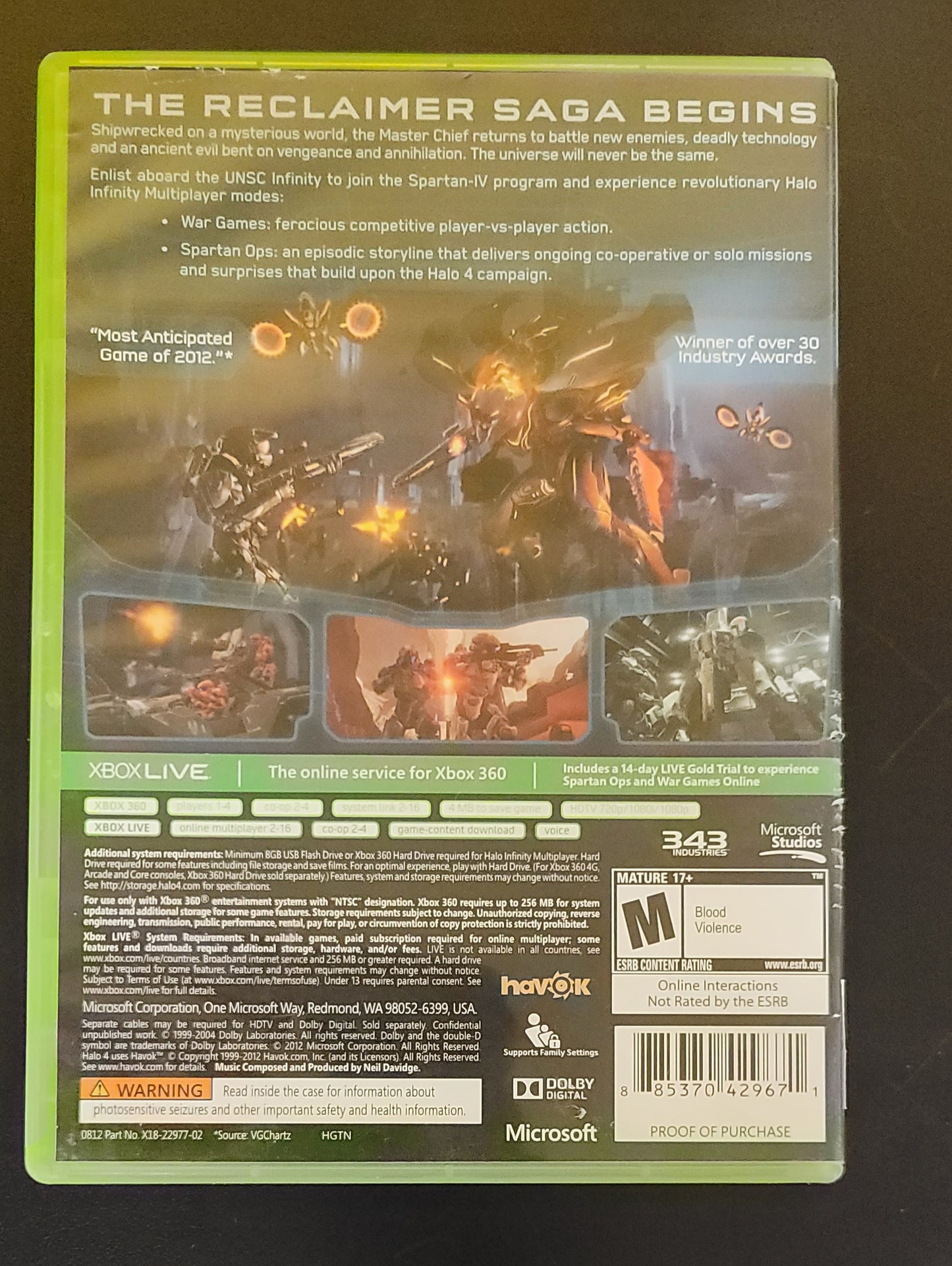 Halo 4 - Xb360 - Used