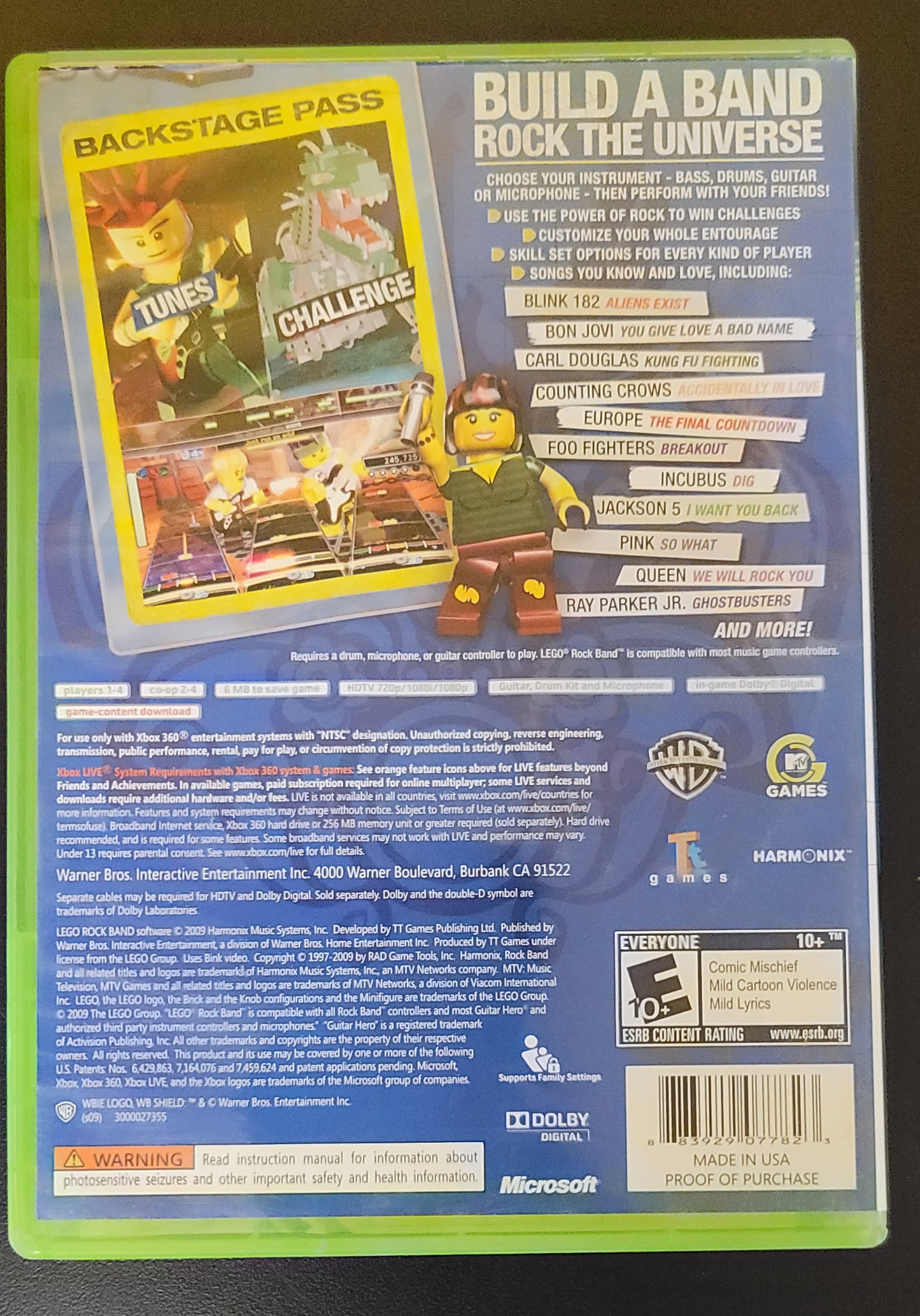 Lego Rock Band - Xb360 - Used