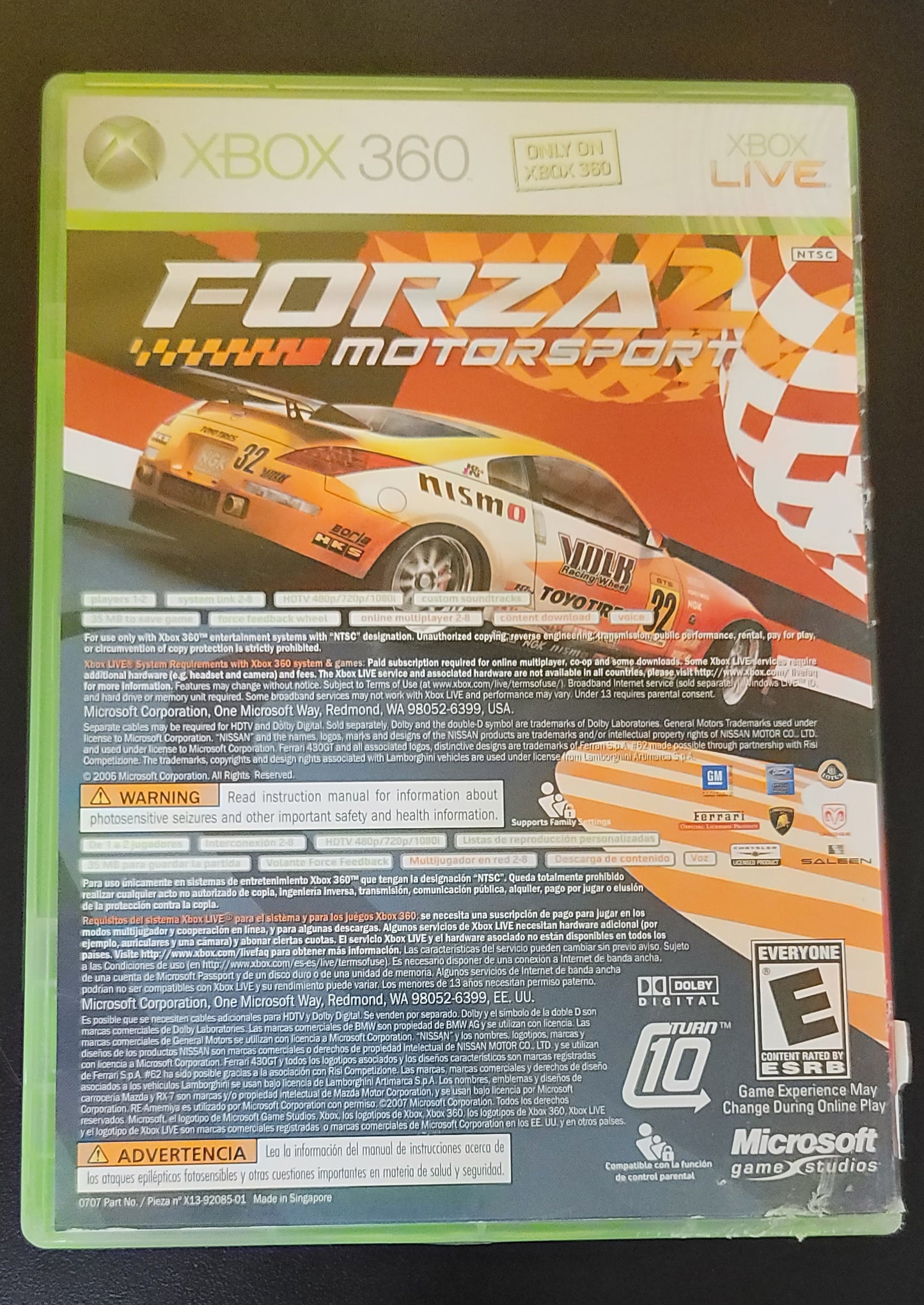 Marvel Ultimate Alliance + Forza Motorsport 2 - Xb360 - Used
