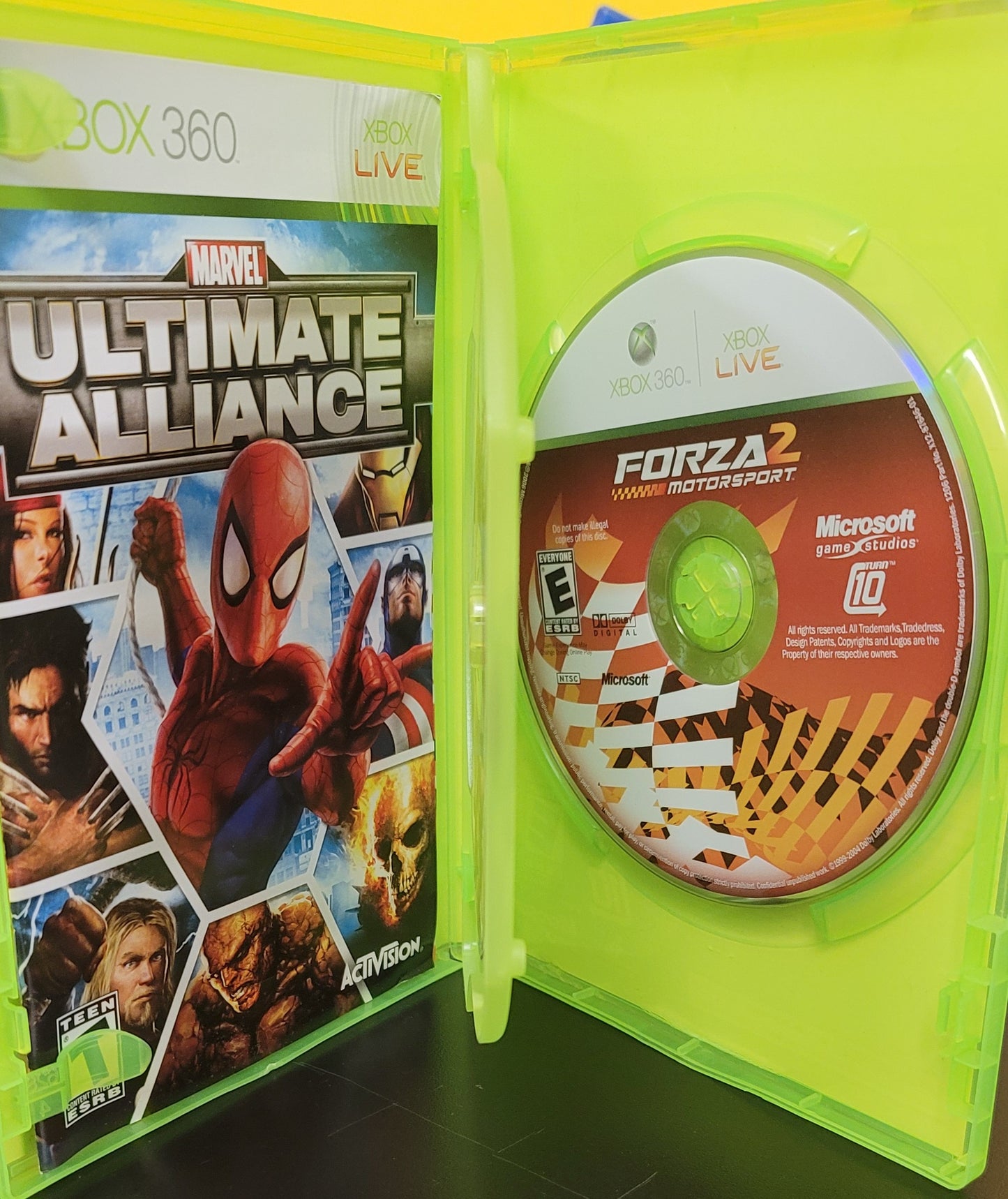 Marvel Ultimate Alliance + Forza Motorsport 2 - Xb360 - Used