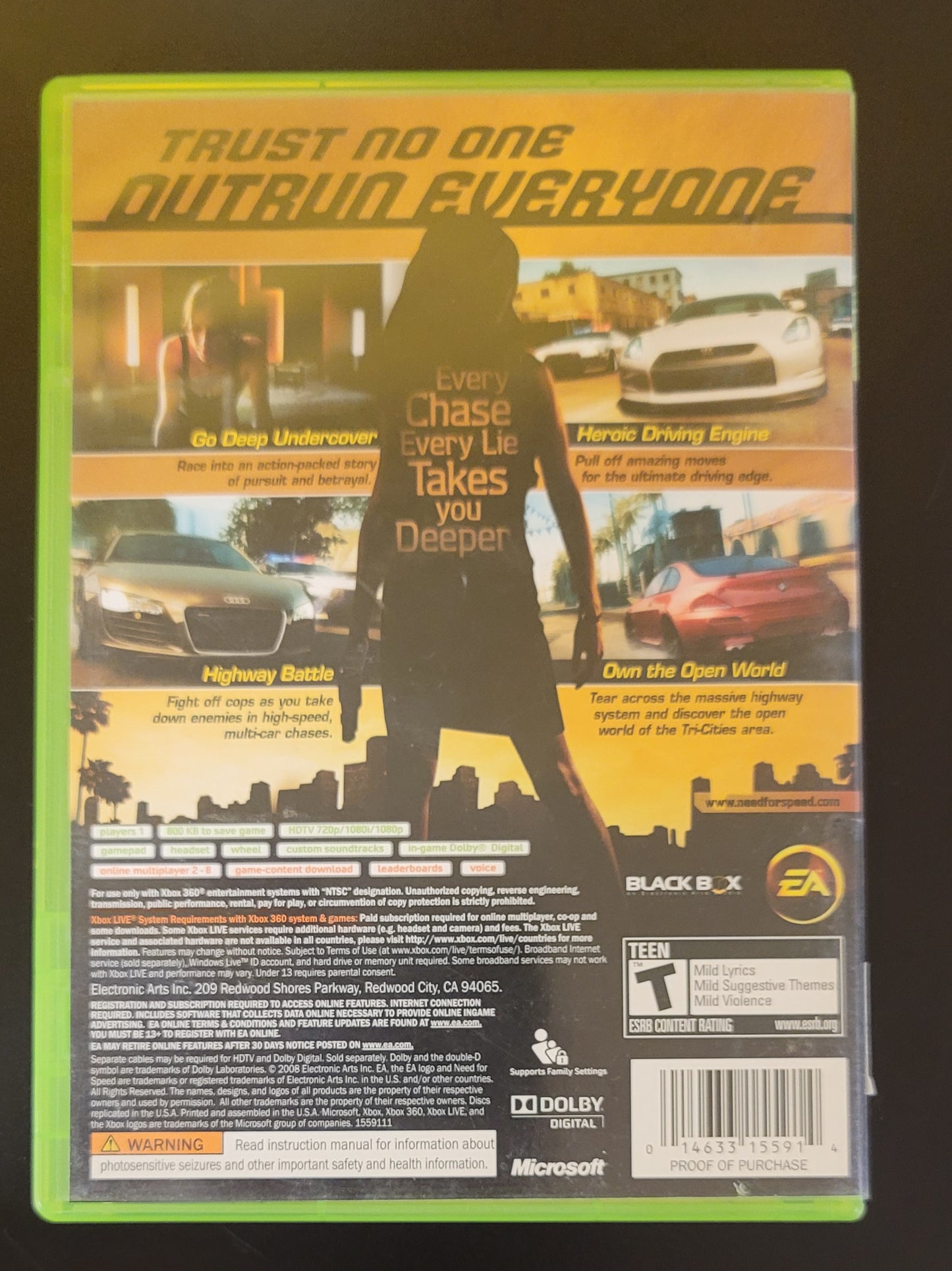 Need for Speed Undercover - Xb360 - Used