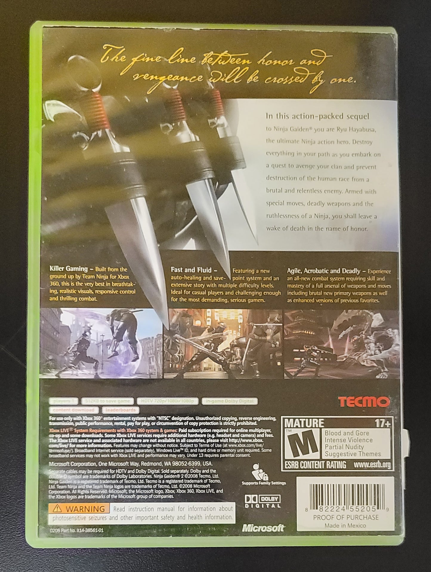 Ninja Gaiden 2 - Xb360 - Used